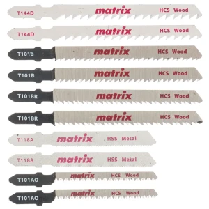 Набор пилок для лобзика универсальных Matrix T-SET1003, 10 шт. 84865389 STLM-2091230