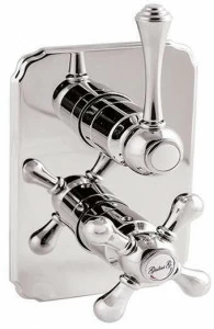 Rubinetteria Giulini Термостатический смеситель для душа на 2 отверстия с тарелкой Londra 8282-ln