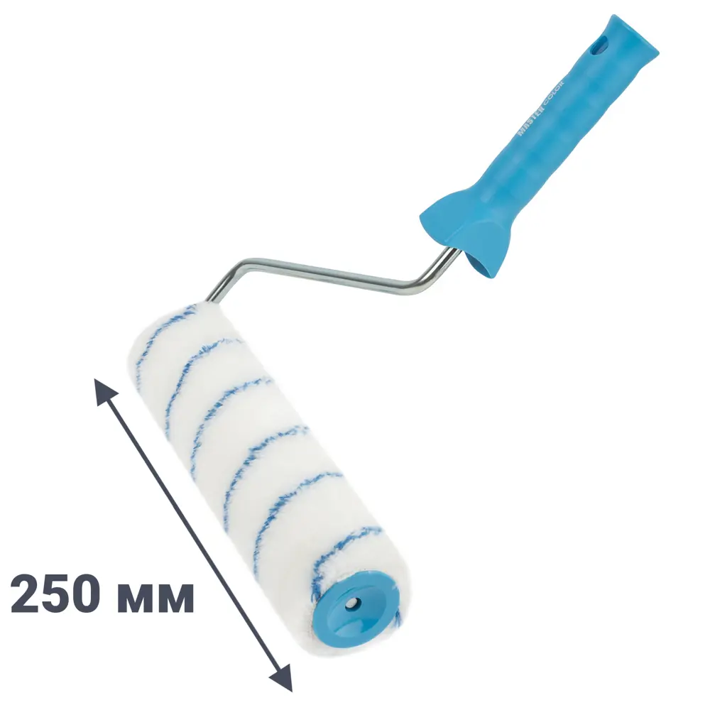 Валик для водных красок 250 мм Master Сolor ворс 9 мм полиамид с ручкой MASTER COLOR STLM-2190453