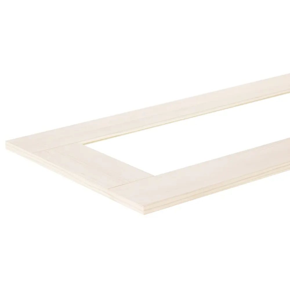 Витрина для шкафа Delinia «Фрейм светлый» 40x92 см, ЛДСП, цвет белый STLM-2087109 - Вид №1