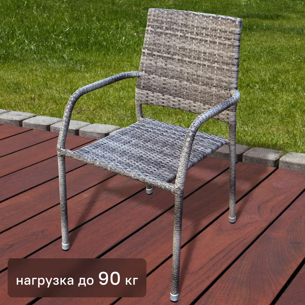 Стул Гарда GS019 54x65x87 цвет серо-коричневый Santreyd STLM-2159620