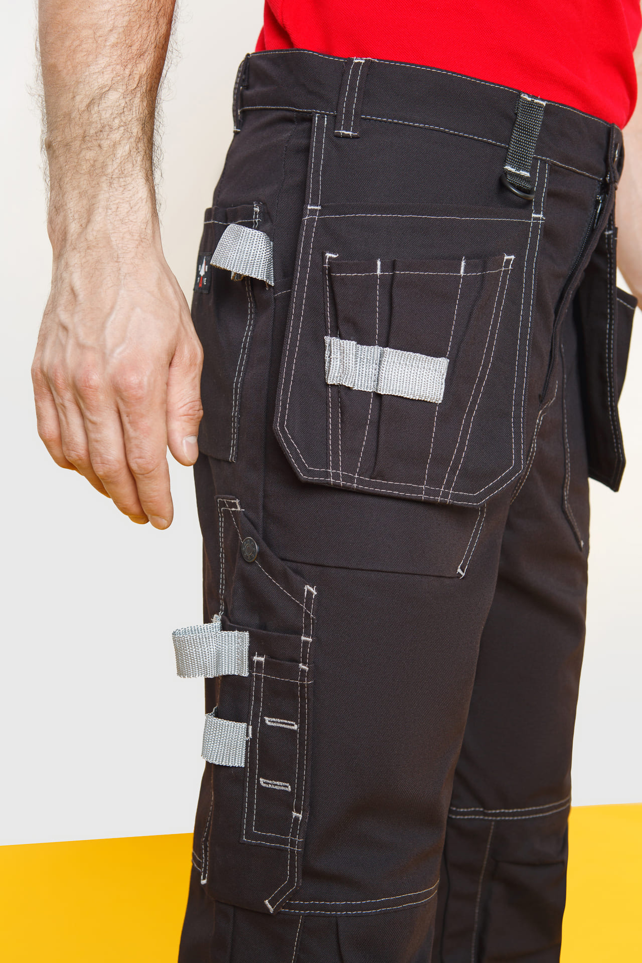 62055 Брюки  черные Union Space  Летняя спецодежда  размер 60-62/182-188  - Вид №5