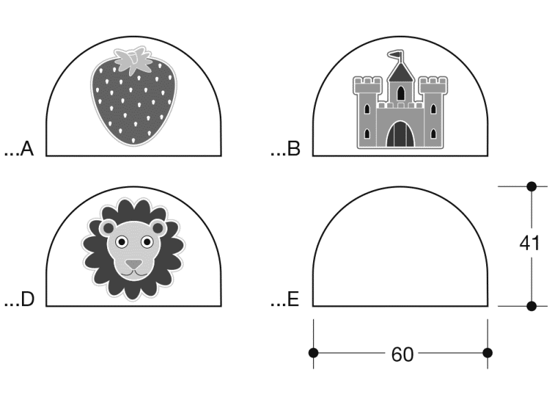 33.1771A лист с пиктограммами HEWI System 111 | Polyamid  - Вид №2