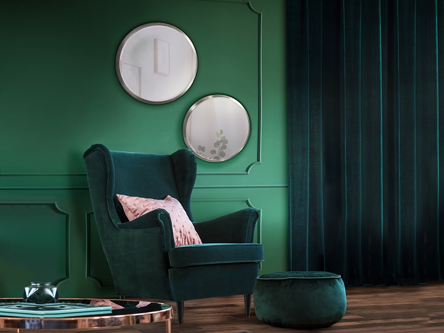 109237 Зеркало круглое 54Ø серебряное Schuller Aries - Вид №1