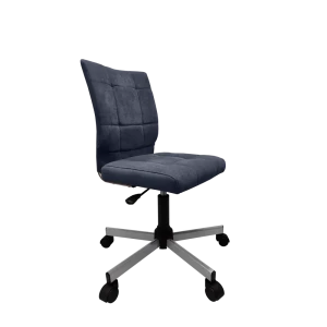 91866400 Кресло компьютерное Comfur 58x98x55.5 см велюр цвет синий STLM-1422037