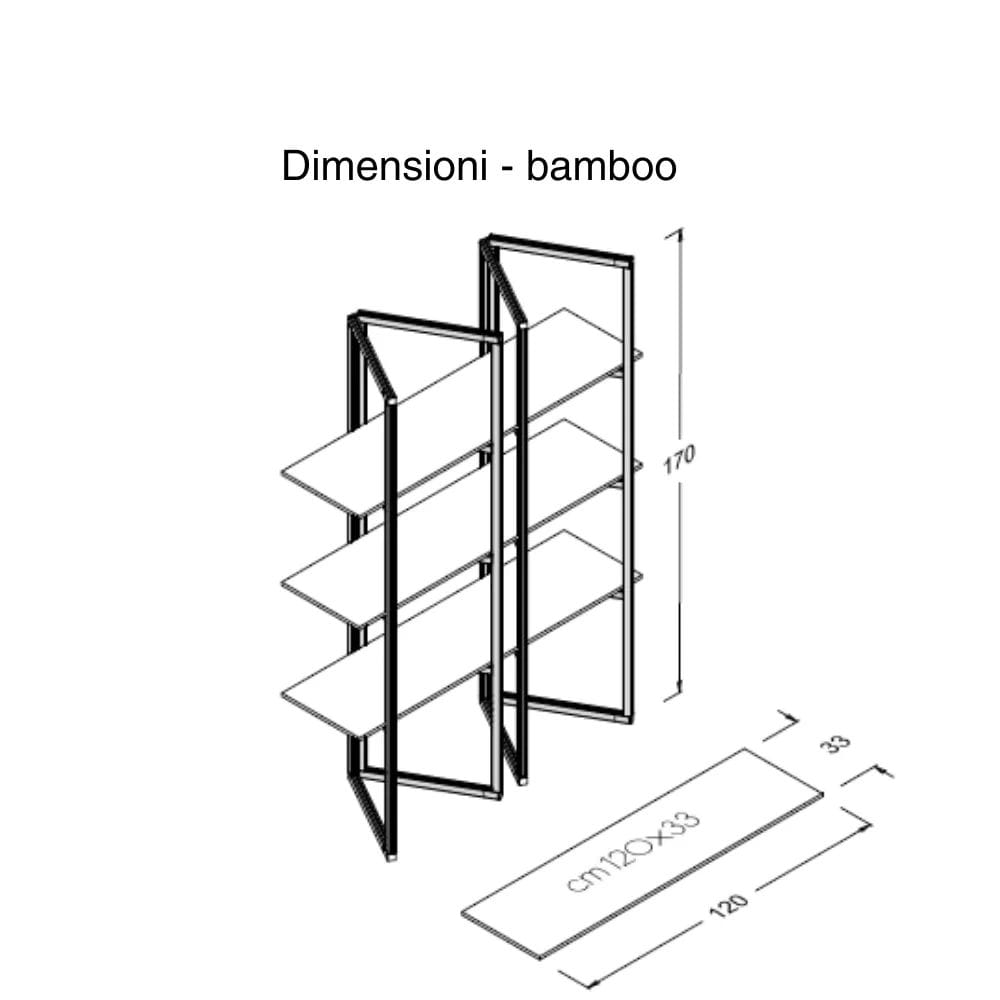 Самонесущая настенная Книжная полка из алюминия и дерева STUDIO T Ecodesign ARCH-00090930 - Вид №15