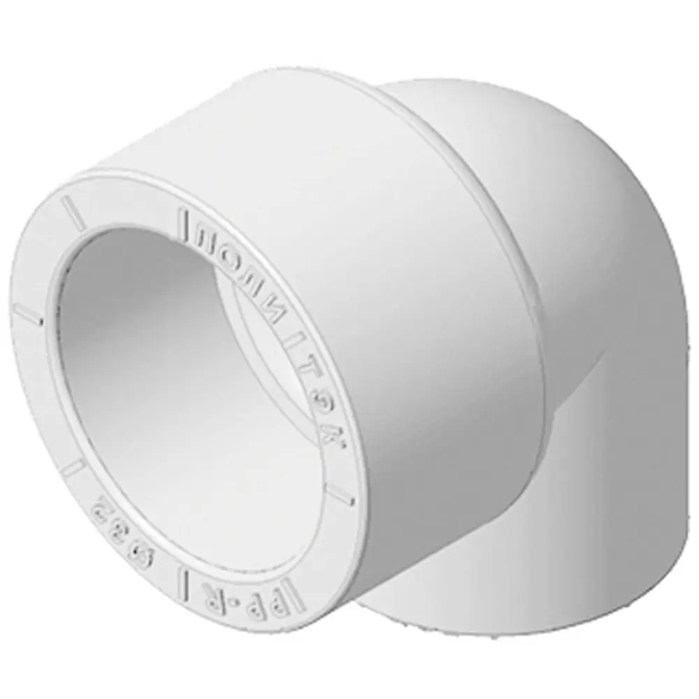 Отвод переходной 90° Политэк 32×20 мм для систем водоснабжения 89422876 STLM-1567777