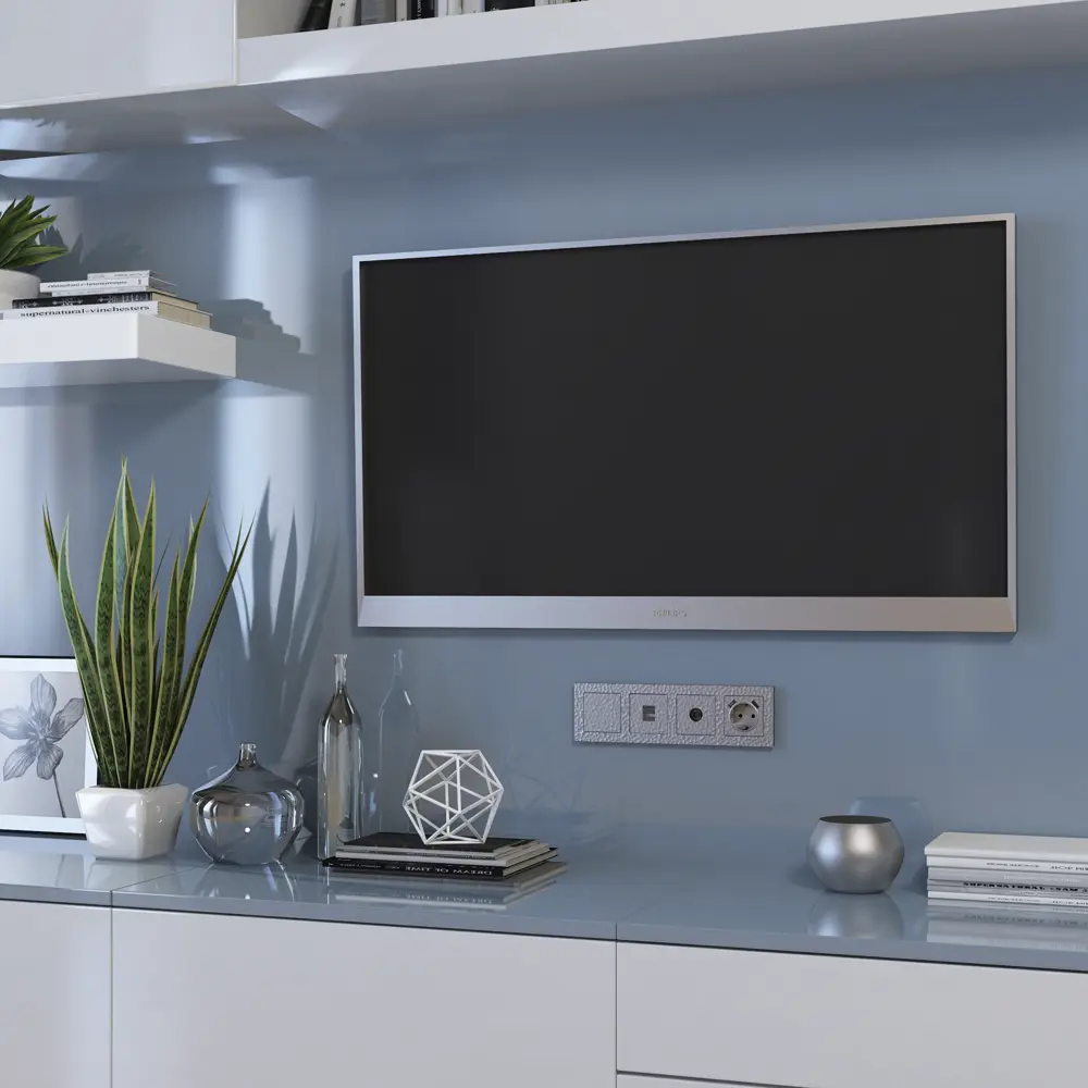 Заглушка накладная Werkel Hammer без заземления цвет серебряный STLM-2006957 - Вид №3