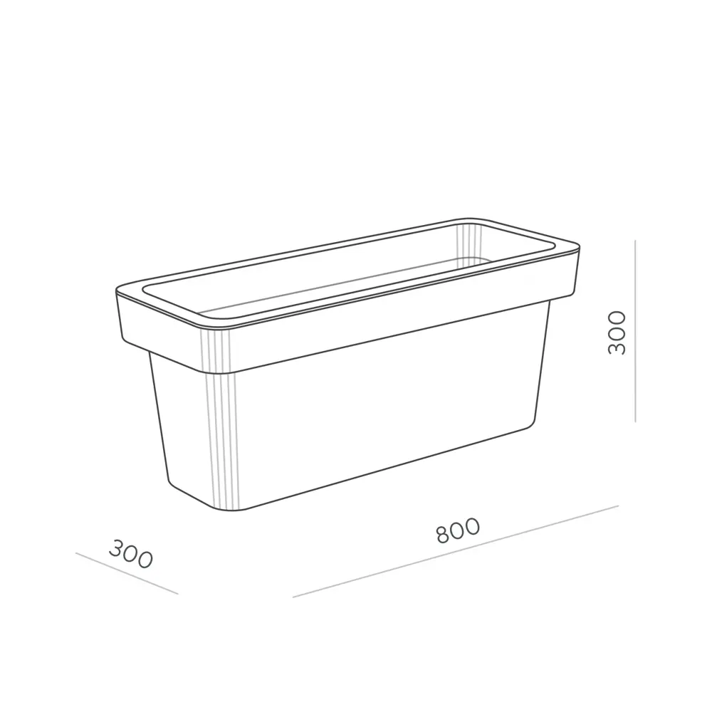 Кашпо для цветов Ola Dom Loft 50 л терракотовый Santreyd STLM-2203532 - Вид №1