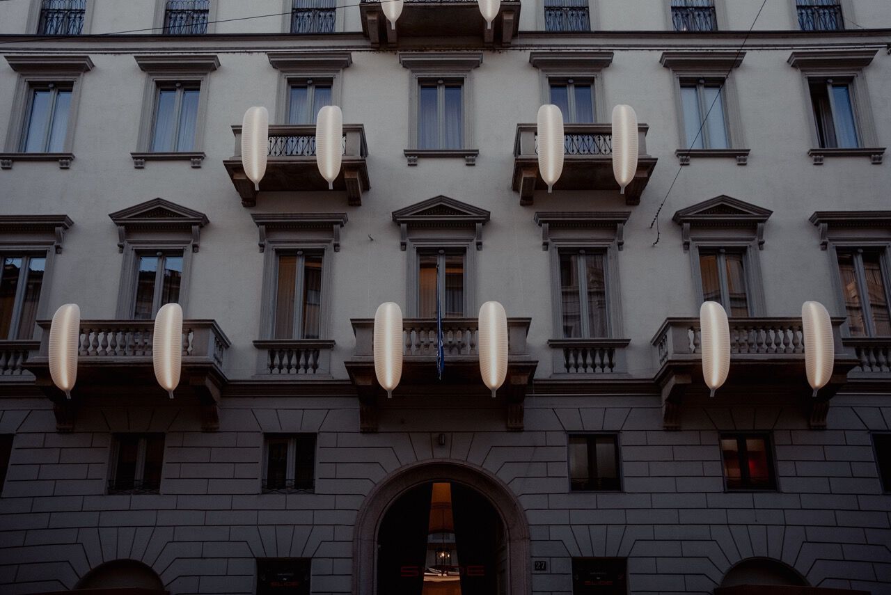 Светодиодный настенный светильник из полиэтилена SLIDE банановый лист ARCH-00007706 - Вид №2