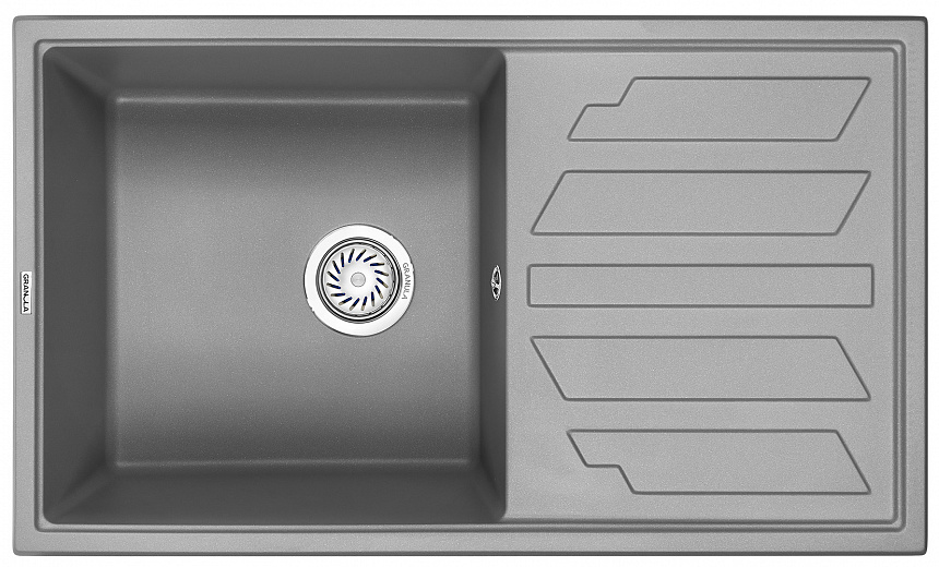 8601, АЛЮМИНИУМ, кухонная мойка, кварц GRANULA 8601-ST253 - Вид №1