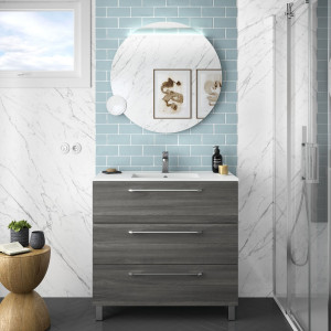 26596 SALGAR Мебель для умывальника FUSSION CHROME 900 3 ящика ALSACIA 897 x 868 x 450 мм Эльзасия