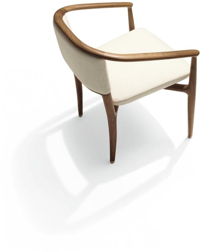 Giorgetti Кресло из орехового дерева с подлокотниками sun-id-1495428 - Вид №1