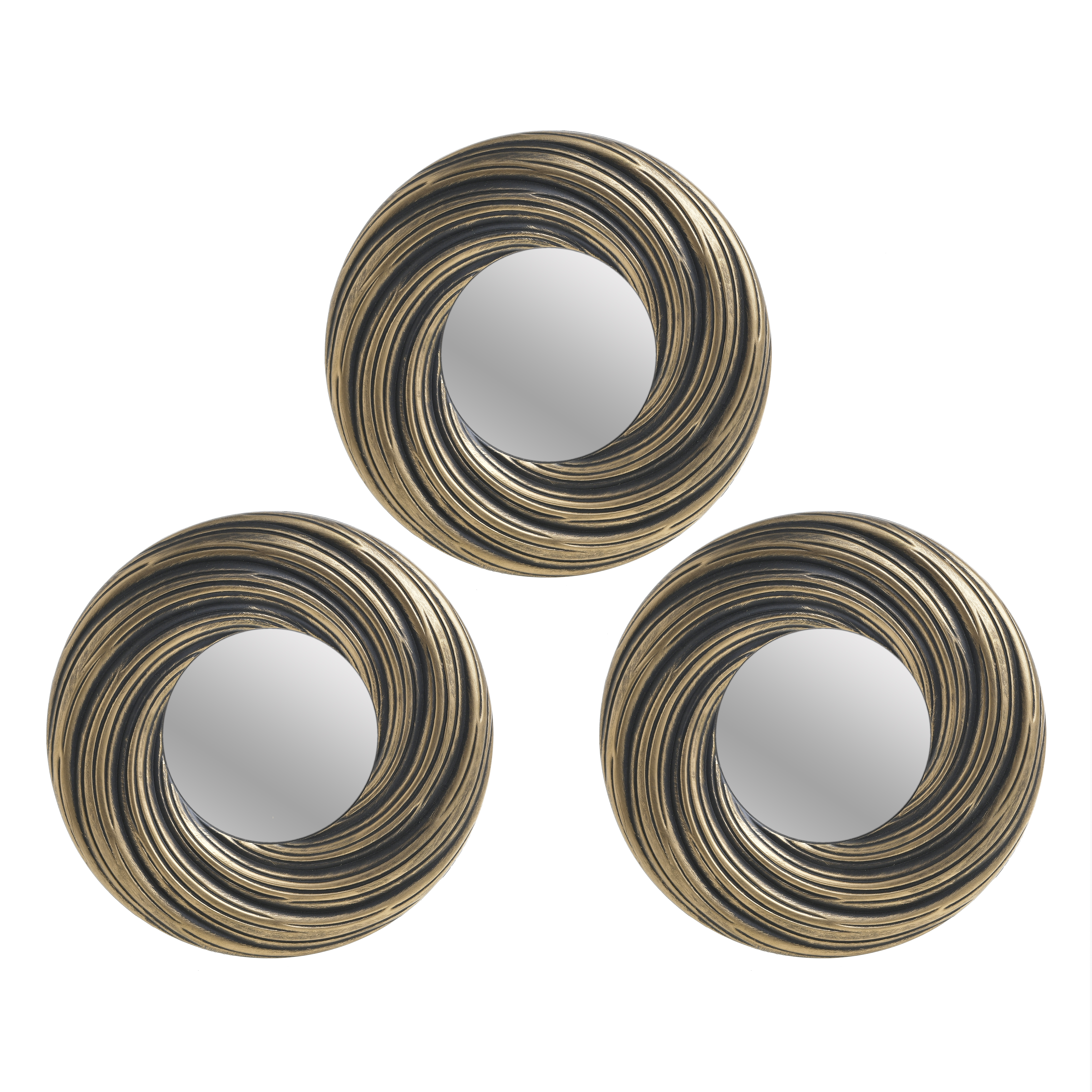 3895290.0035 ЗЕРКАЛО НАСТЕННОЕ, НАБОР 3 ШТ TO4ROOMS  - Вид №1