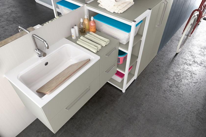 Archeda Постирочный шкаф из нпл с распашными дверцами Laundry sun-id-1399174 - Вид №7