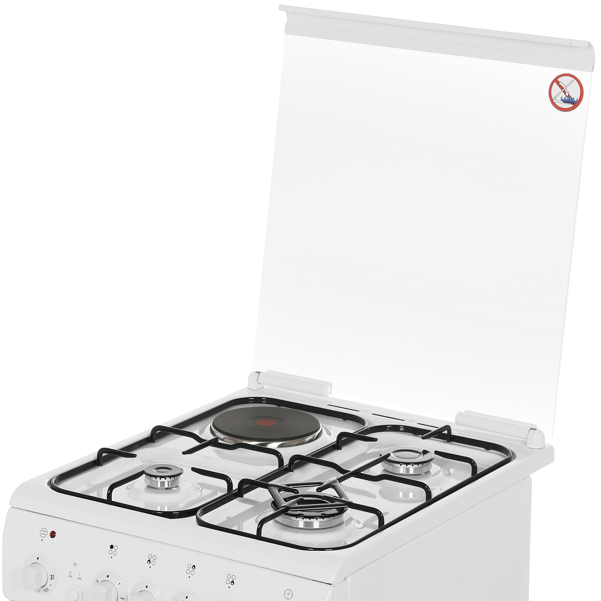 1185584 Комбинированная плита De Luxe 506031.00ГЭ (КР) белый STDN-0119055 - Вид №6