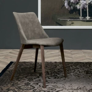 Стул с мягким сиденьем и спинкой серый Agata Modern TONIN CASA MODERN 00-3981514 Серый