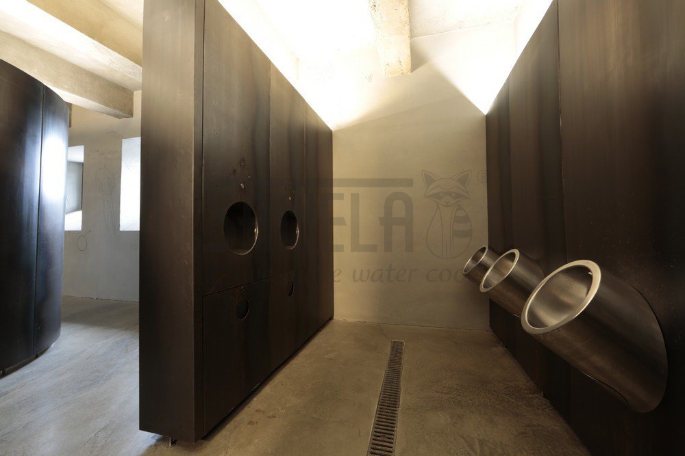 91093 Нержавеющий автоматический подвесной писсуар с термодатчиком, 24 В пост. SANELA  - Вид №3