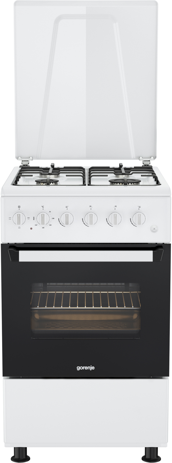KNF5110W Комбинированная плита / комбинированная, класс энергопотребления: a габаритные размеры (шхвхг): 50 × 88 × 60 см Gorenje Santreyd 