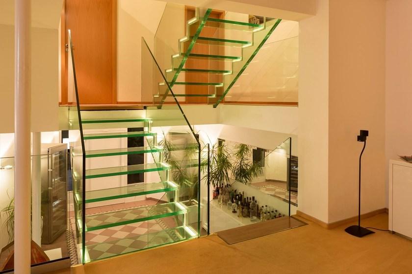 Siller Treppen П-образная стеклянная лестница со светодиодной подсветкой Londra sun-id-1429390 - Вид №4