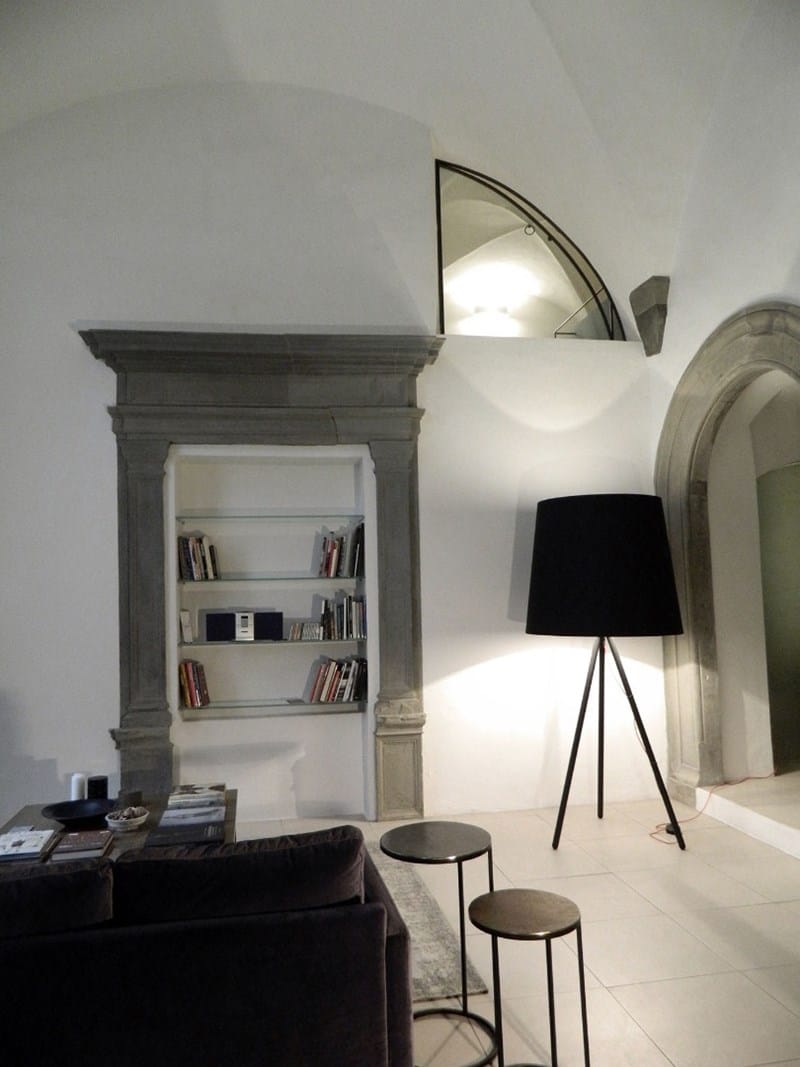 Металлическая напольная лампа с тканевым абажуром Martinelli Luce Eva ARCH-00144015 - Вид №3