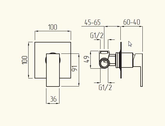 25400 Смеситель Migliore Kvant  - Вид №1