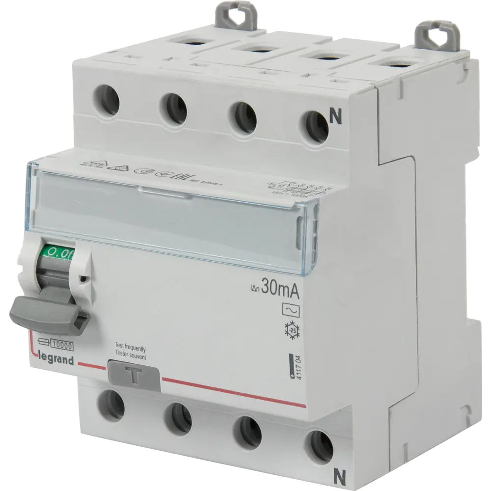 УЗО Legrand TX3 3P N 63 A 30 мА 10 кА AC 411704 STLM-2002596