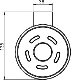 28015D-BP Мыльница подвесная цвет черный матовый LANGBERGER Accessories, BLACK EDITION - Вид №2