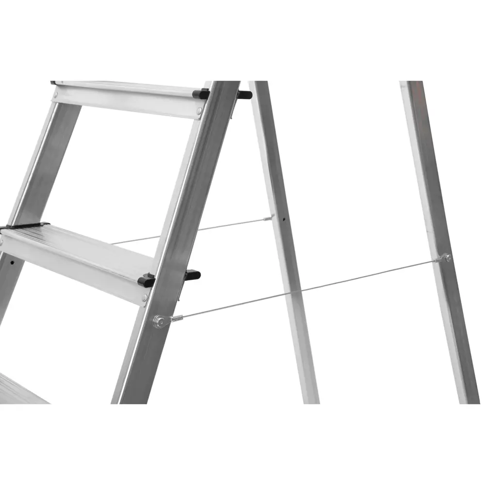 Стремянка алюминиевая с крючком Hailo 8 ступеней Santreyd STLM-2099230 - Вид №4