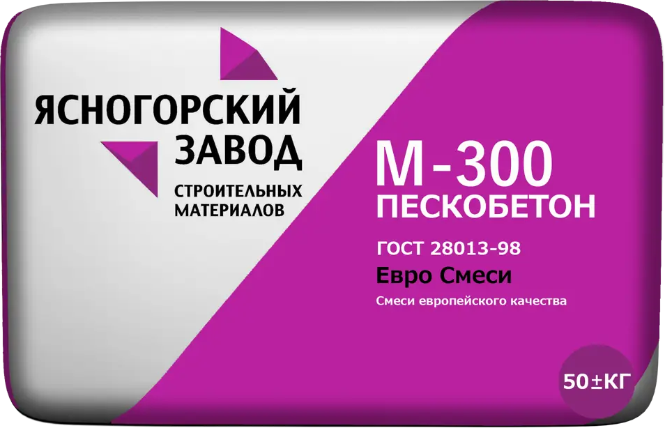 Пескобетон М300 ЯСНОГОРСКИЙ ЗАВОД 50 кг для надежных строительных работ 82761903