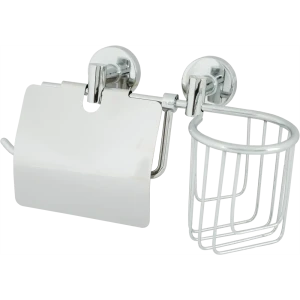 Держатель для туалетной бумаги и освежителя воздуха Mr Penguin «Sonata» цвет хром