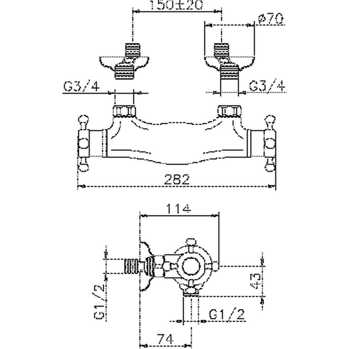 VTT0101021 Смеситель Huber Victorian Santreyd - Вид №1