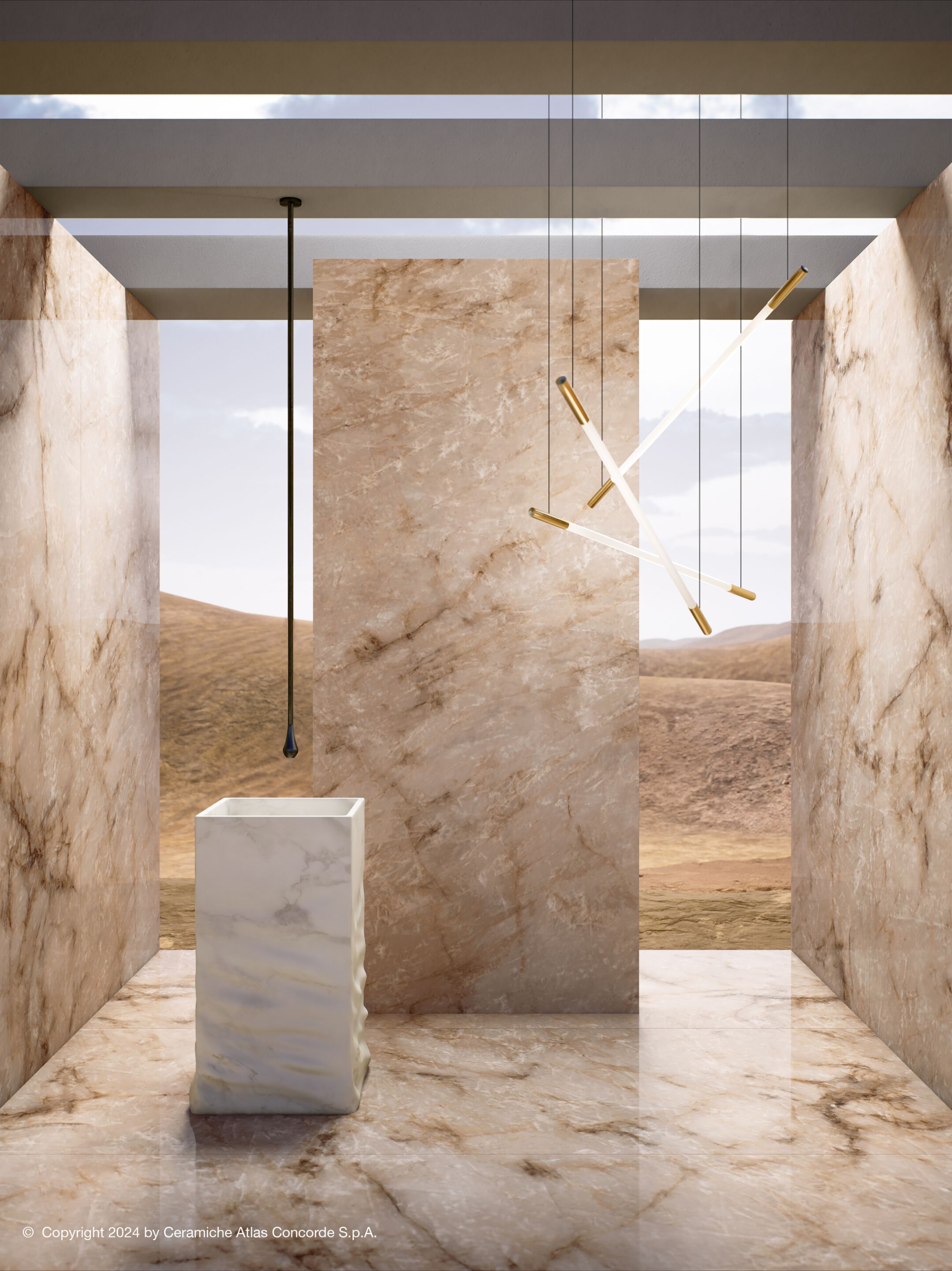 Пол / керамогранит с мраморным эффектом Atlas Concorde Marvel Diva ARCH-00083250 - Вид №14