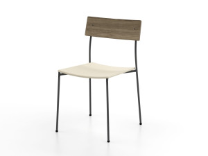 Штабелируемый стул с мягким сиденьем