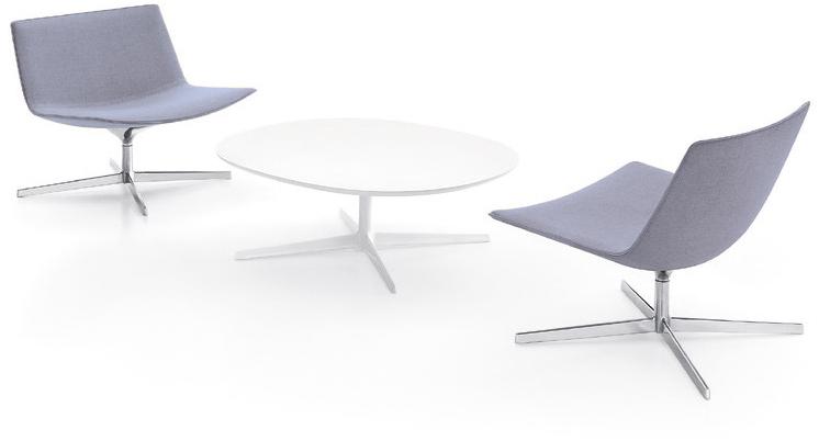 arper Низкий овальный журнальный столик из мдф Eolo sun-id-1462063 - Вид №1