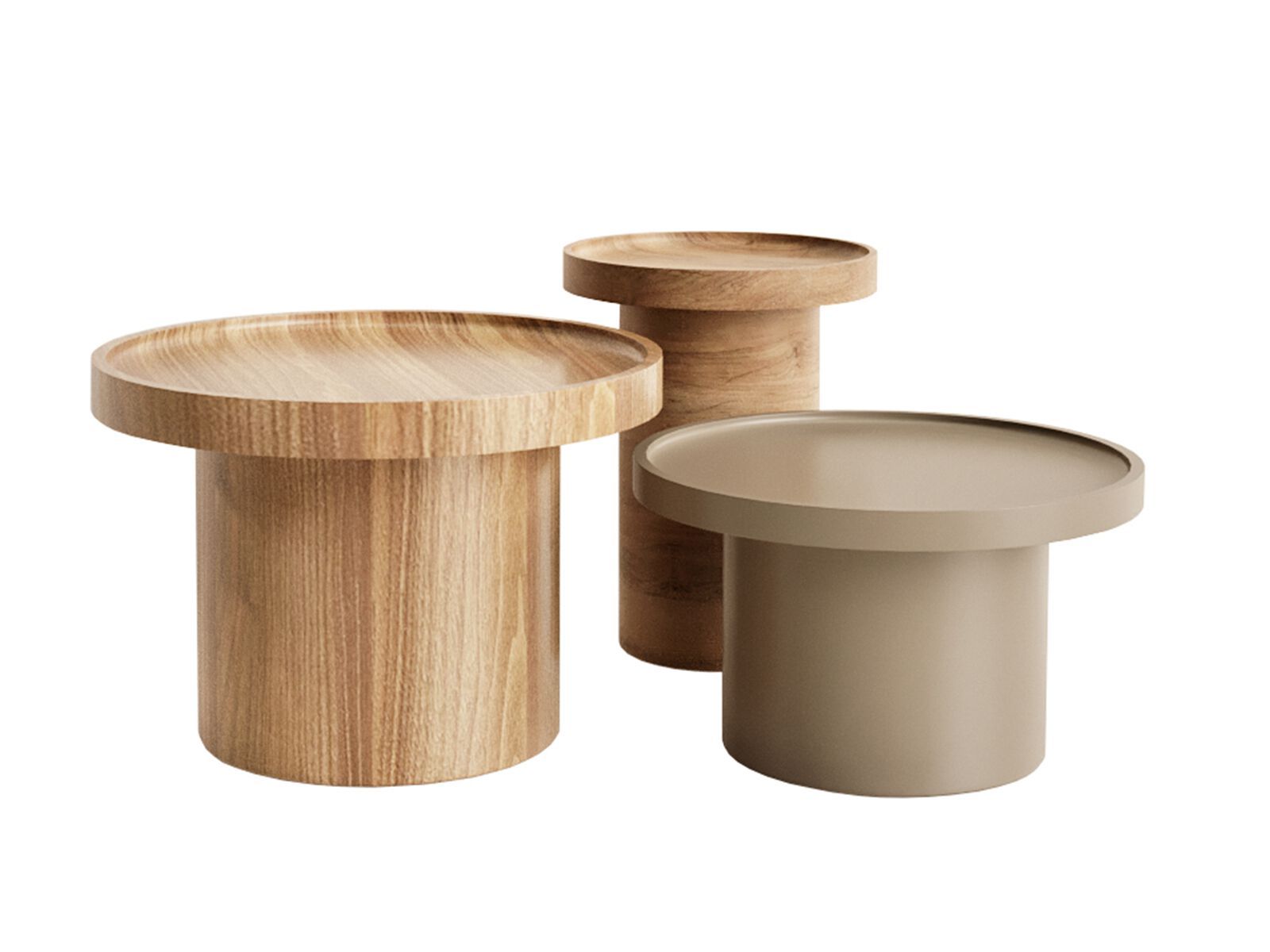 Круглый деревянный журнальный столик ANA ROQUE INTERIORS ARCH-00064604