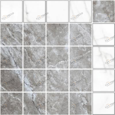 Мозаика Black & White K-62(60)/LR/m14 Mix 30.7x30.7 Kerranova sun-id-328944