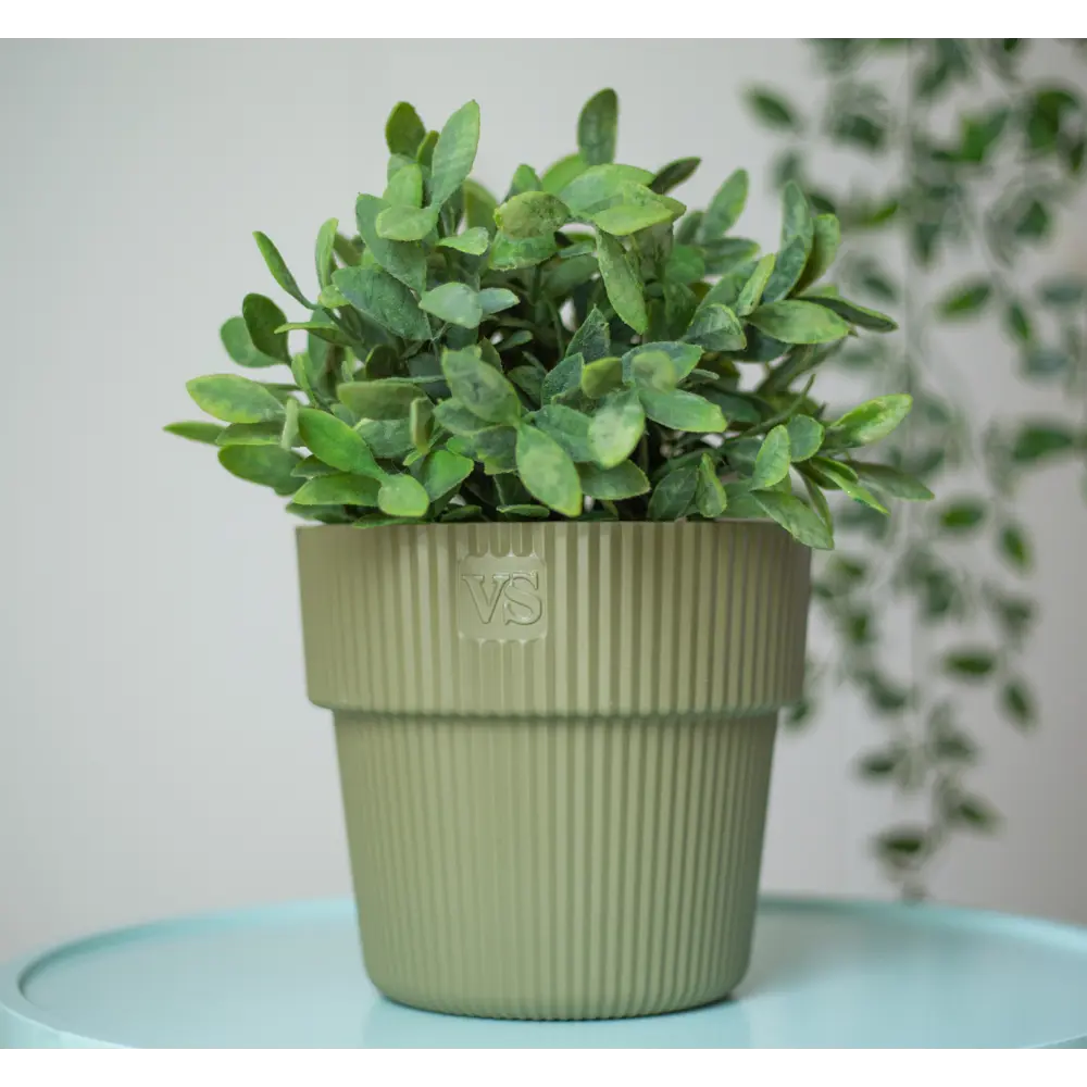 Кашпо Алемар VipSet Ø17 h16 см v2.4 л пластик оливка Santreyd АОМ STLM-2135004 - Вид №6