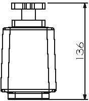 32021A-01-00 Дозатор к держателю подвесной или настольный цвет хром LANGBERGER MELVIN - Вид №2