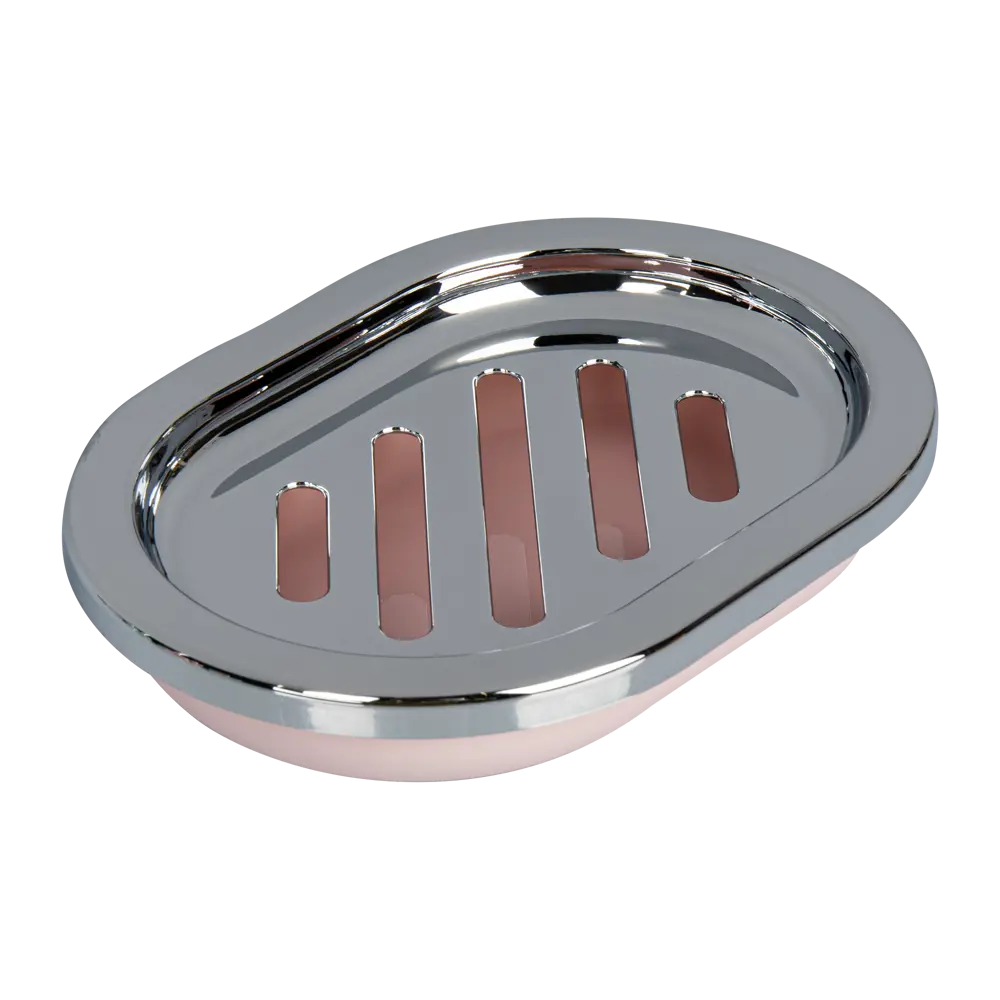 Мыльница Swensa Альма пластик цвет розовый STLM-2094131