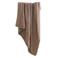 Плед NESTOR малый APERO ВЯЗАНЫЕ, ОДНОТОННЫЕ 010325 Коричневый