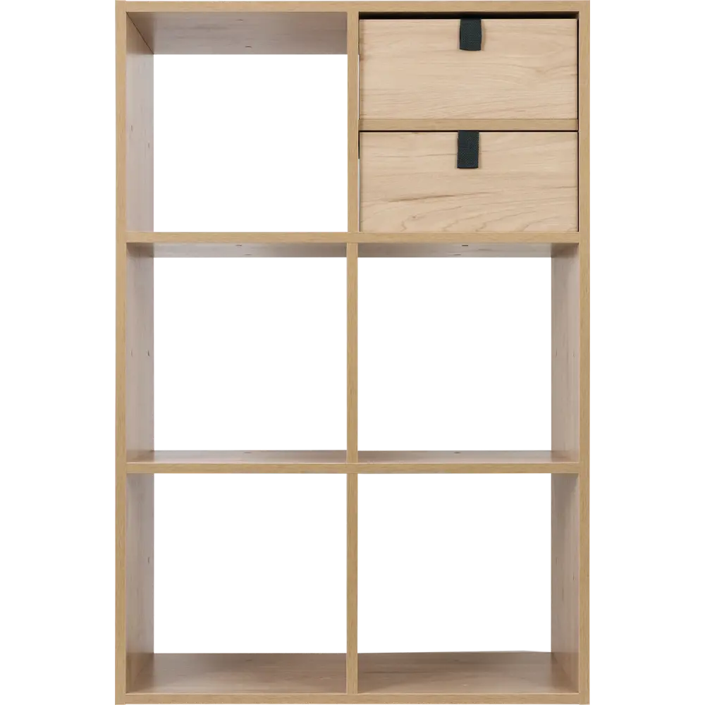 SPACEO Стеллаж «Куб» модульный на 6 секций в стиле гикори джексон 82731884 STLM-0034875 - Вид №5