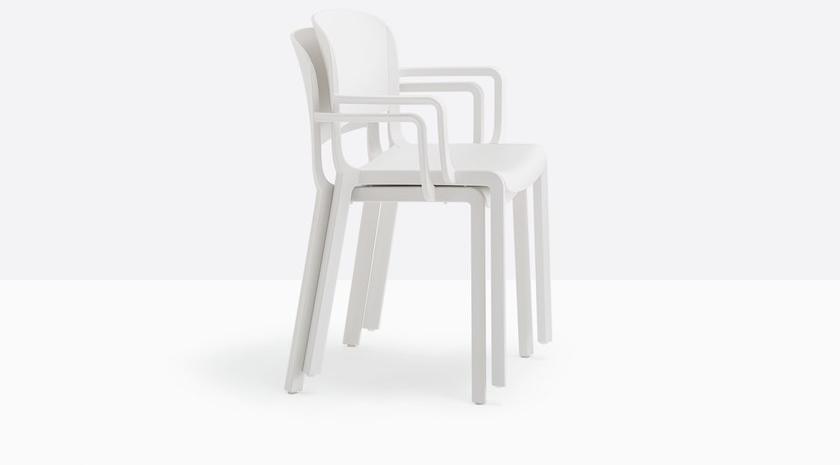 Pedrali Стул полипропиленовый с подлокотниками Dome 265 - Вид №8