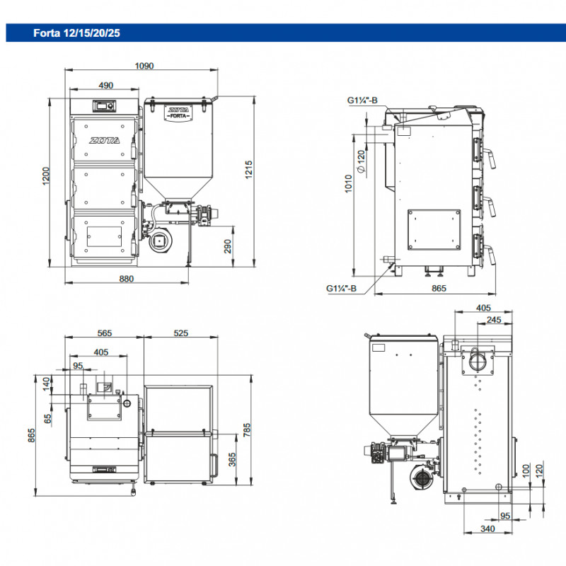 Электрический котел Zota Forta 12 SMART SE FORTA12 - Вид №6