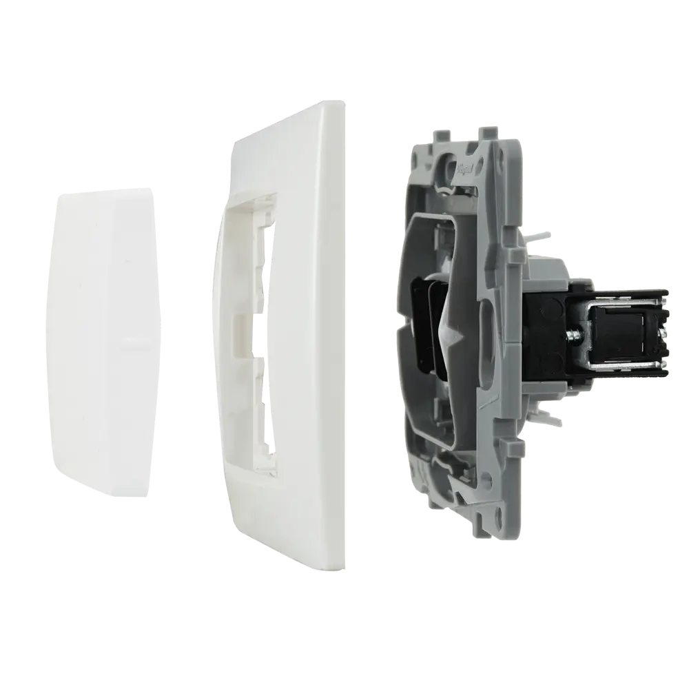 Выключатель кнопочный 1 клавиша Legrand Etika цвет белый STLM-2208661 - Вид №6