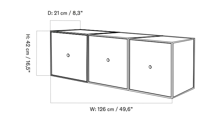 Подвесной шкаф из алюминия и дерева Audo Copenhagen рамка ARCH-00049946 - Вид №6