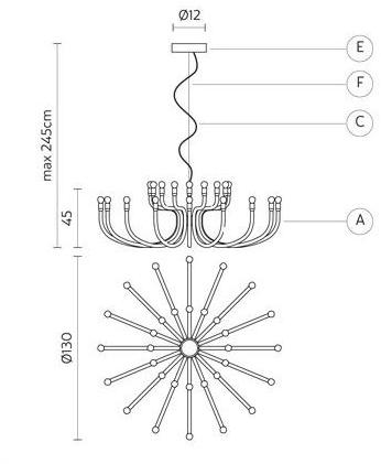 Karman Подвесной светильник из алюминия Snoob sun-id-1421245 - Вид №4
