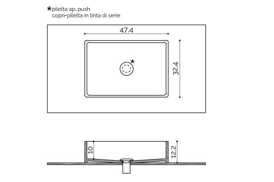 Прямоугольная столешница из Corian® Acquapazza Corian ® elements ARCH-00070576 - Вид №3