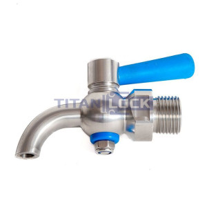 Пробоотборный кран нерж. 316, DN6, TLSC6SS TITAN LOCK