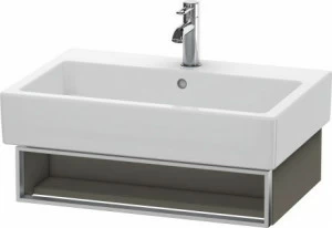 VE600509090 Тумбочка подвесная Vero #VE6005 650 x 431 мм Фланелево-серый шелковисто-матовый лак
